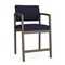 Lesro Lenox Steel Hip Chair Metal Frame, Bronze, OH Navy Upholstery LS1161 - alternate 1